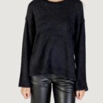 Maglione Only ONLPETRA LS LOOSE O-NECK CC KNT Nero - Foto 5