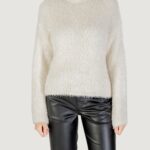 Maglione Only ONLLULU LS RIB HIGHNECK CC KNT Panna - Foto 1