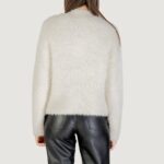 Maglione Only ONLLULU LS RIB HIGHNECK CC KNT Panna - Foto 4