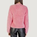 Maglione Only ONLLULU LS RIB HIGHNECK CC KNT Rosa - Foto 4