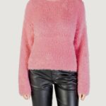 Maglione Only ONLLULU LS RIB HIGHNECK CC KNT Rosa - Foto 5
