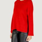 Maglione Only ONLPETRA LS LOOSE O-NECK CC KNT Rosso - Foto 2