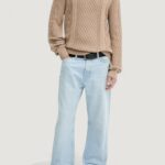 Maglione Tommy Hilfiger Jeans TJM SLM BADGE CABLE Beige scuro - Foto 2
