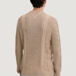 Maglione Tommy Hilfiger Jeans TJM SLM BADGE CABLE Beige scuro - Foto 3