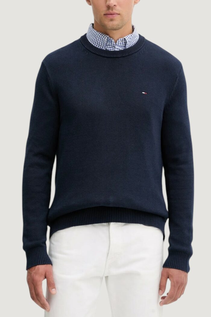 Maglione Tommy Hilfiger TJM SLIM ESS SWEATER Blue scuro – DM0DM21787