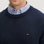 Maglione Tommy Hilfiger Jeans TJM SLIM ESS SWEATER Blue scuro - Foto 4