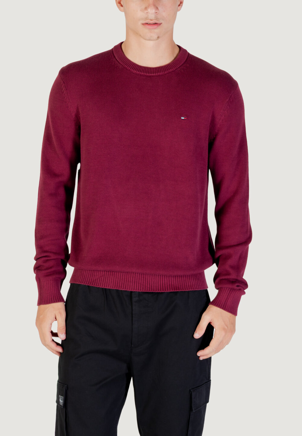 Maglione Tommy Hilfiger Jeans TJM SLIM ESS SWEATER Bordeaux - Foto 1