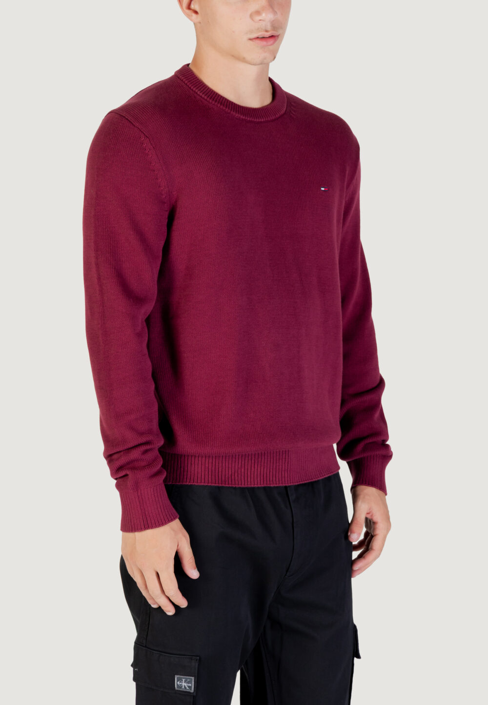 Maglione Tommy Hilfiger Jeans TJM SLIM ESS SWEATER Bordeaux - Foto 3