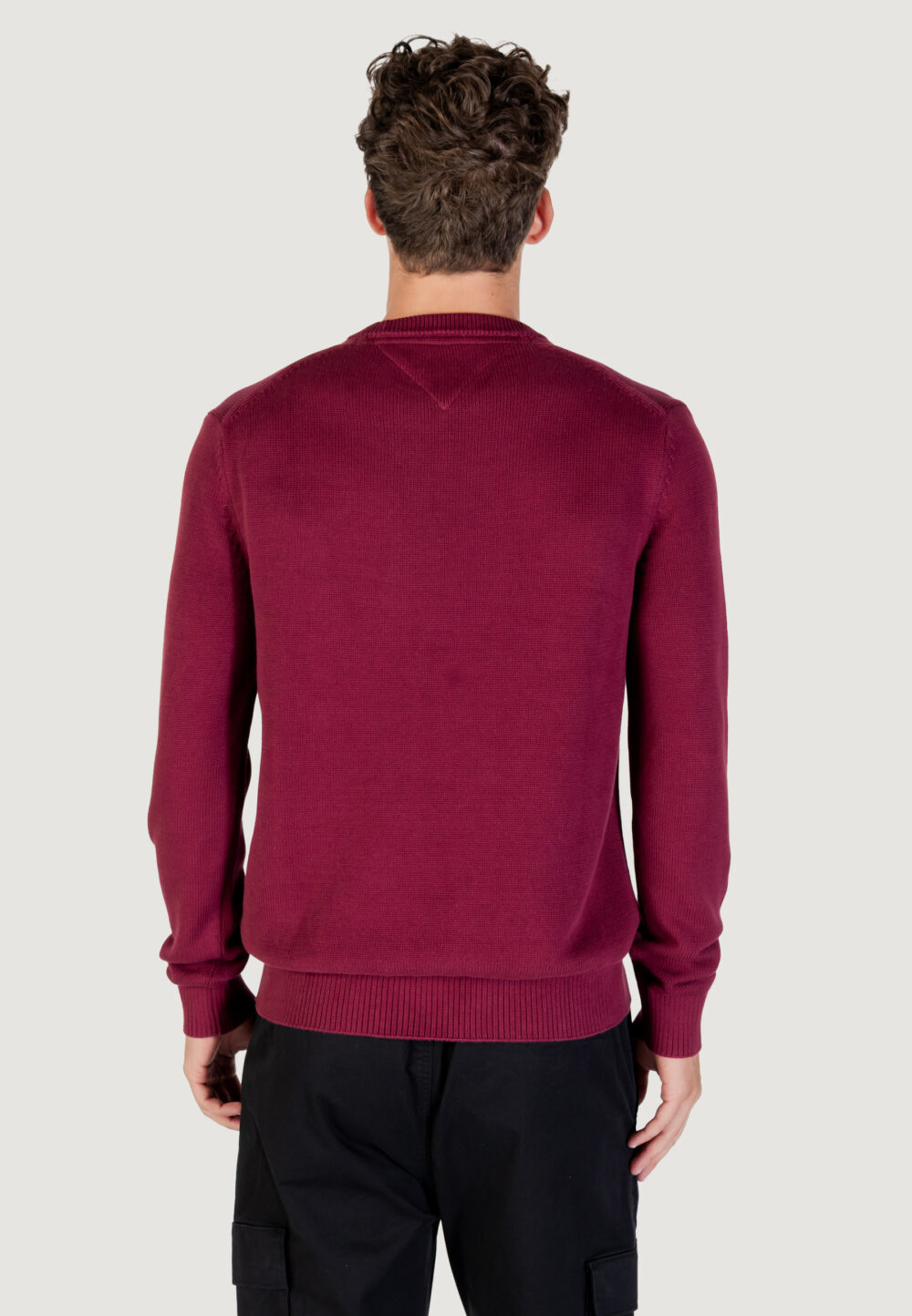Maglione Tommy Hilfiger Jeans TJM SLIM ESS SWEATER Bordeaux - Foto 4
