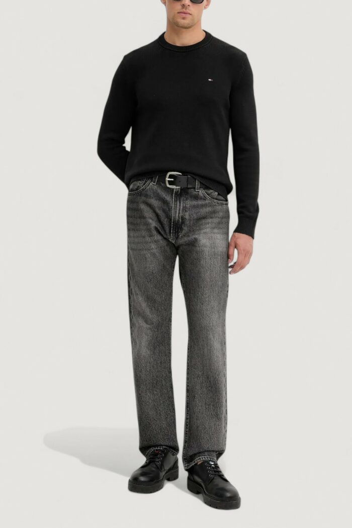Maglione Tommy Hilfiger TJM SLIM ESS SWEATER Nero – DM0DM21787