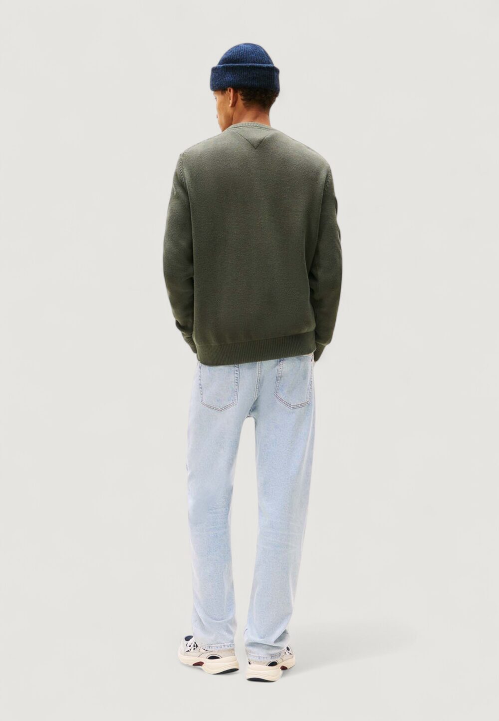 Maglione Tommy Hilfiger Jeans TJM SLIM ESS SWEATER Verde - Foto 4