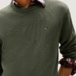 Maglione Tommy Hilfiger Jeans TJM SLIM ESS SWEATER Verde - Foto 2