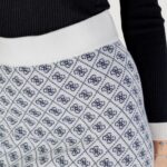 Minigonna Guess AUBREY 4G SKIRT SWTR Bianco - Blu - Foto 2