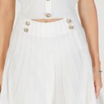 Minigonna Guess EMMIE SWTR SKIRT Panna - Foto 2