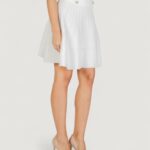 Minigonna Guess EMMIE SWTR SKIRT Panna - Foto 4