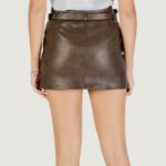 Minigonna Only ONLJASMIN FAUX LEATHER SKIRT CC OTW Marrone - Foto 4