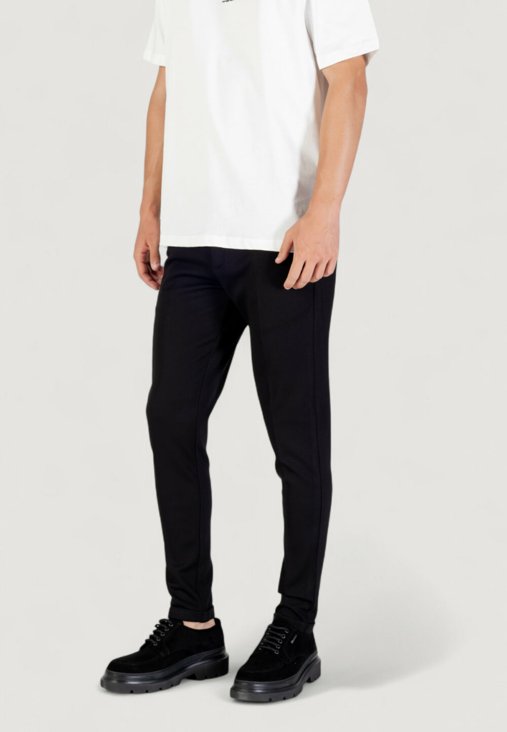 Pantaloni da completo Antony Morato ASHE SUPER SKINNY FIT IN TWILL Nero - Foto 2