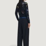 Pantaloni a palazzo Desigual PANT_DENIMWAIST Nero - Foto 3