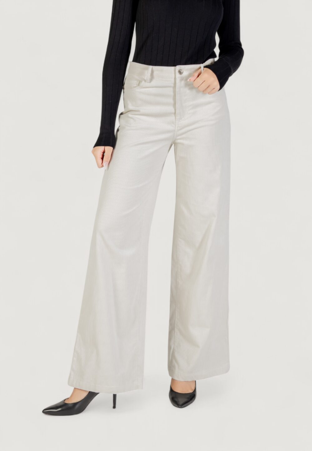 Pantaloni a palazzo Liu-Jo  Avorio - Foto 1