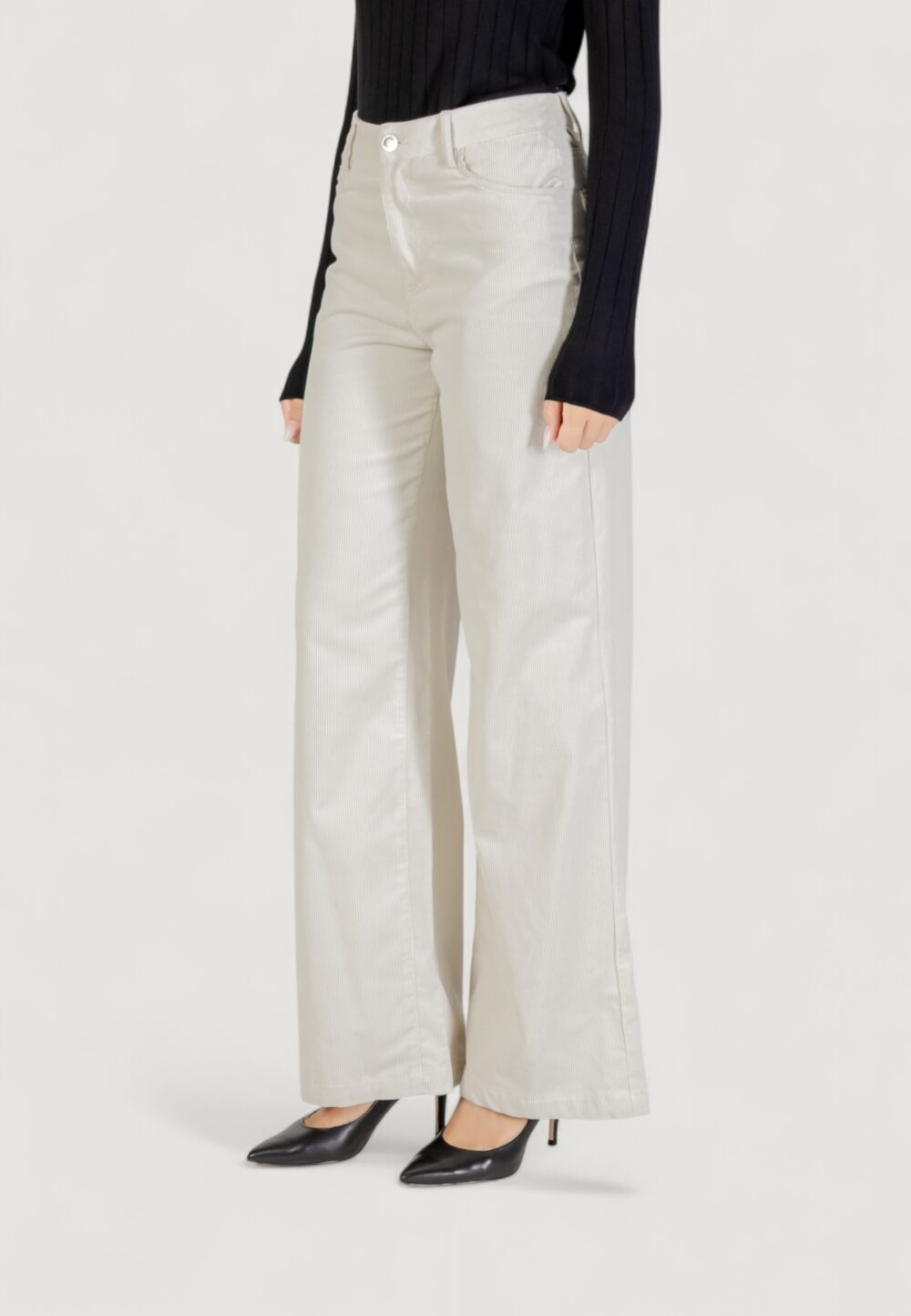 Pantaloni a palazzo Liu-Jo  Avorio - Foto 2