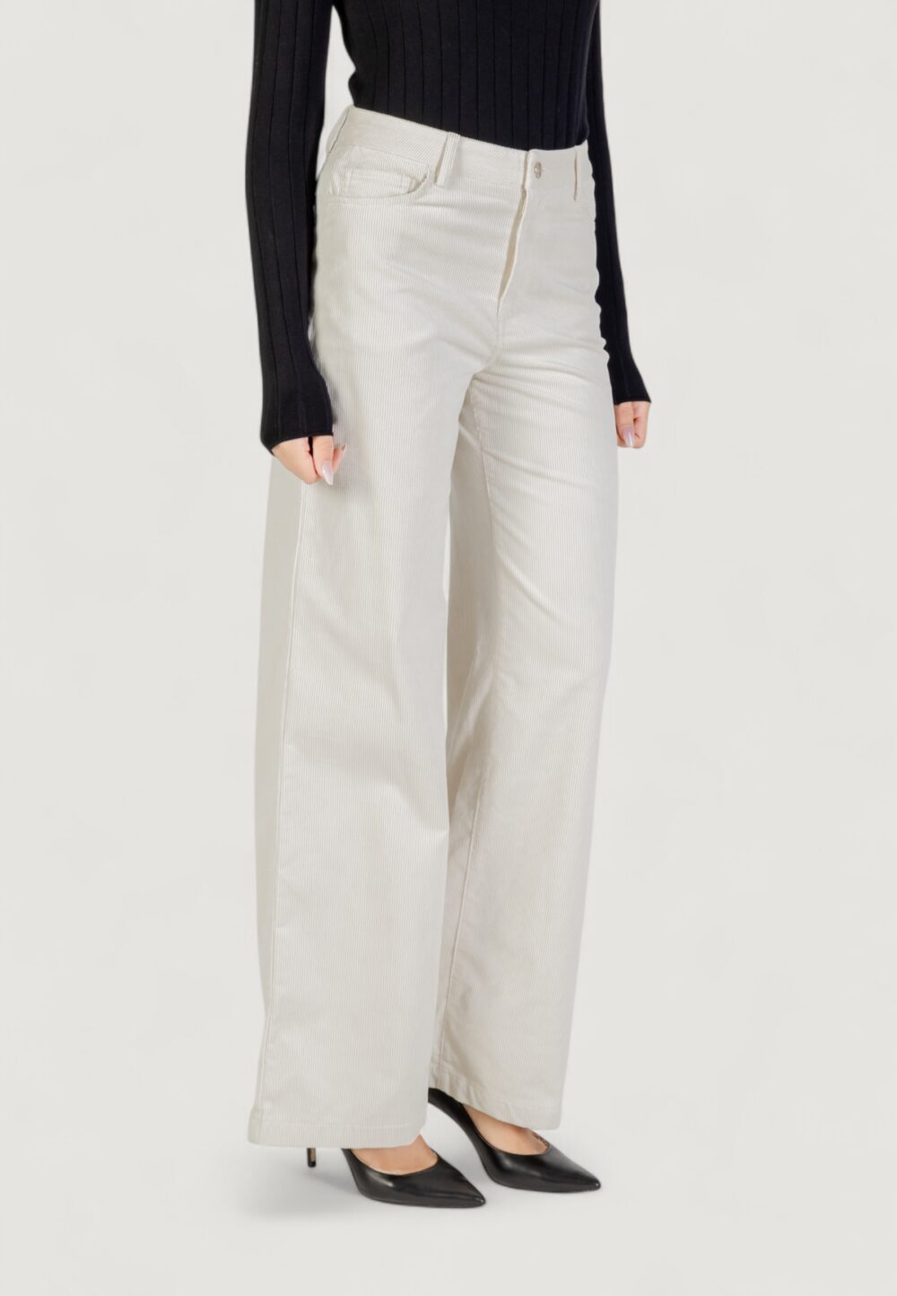 Pantaloni a palazzo Liu-Jo  Avorio - Foto 3