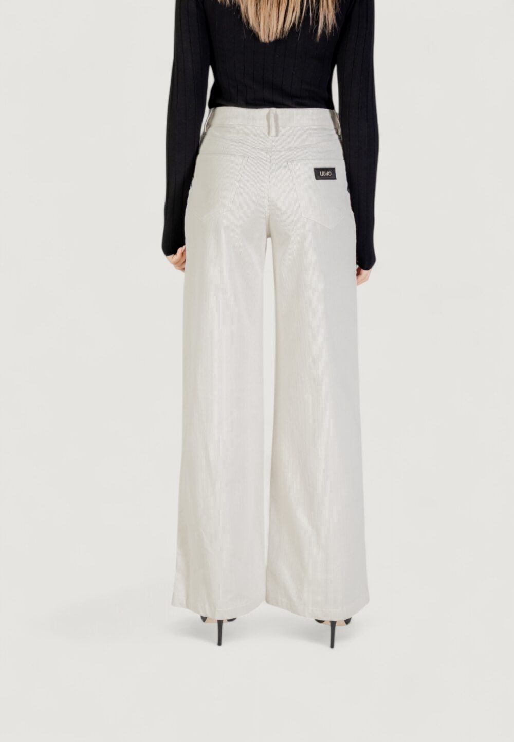 Pantaloni a palazzo Liu-Jo  Avorio - Foto 5