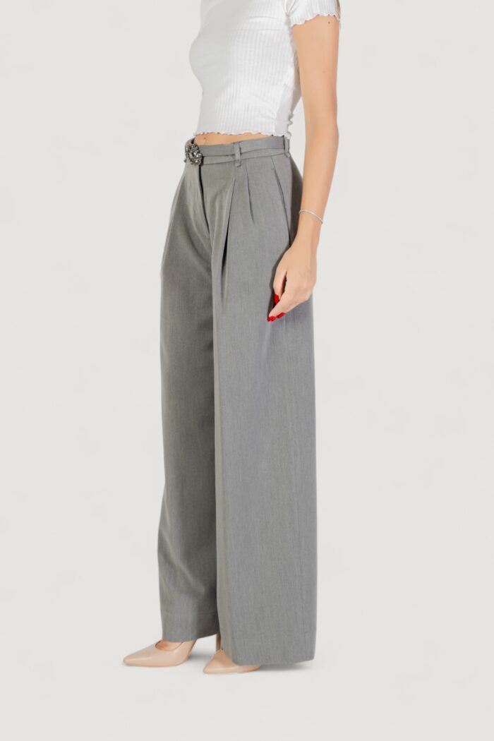 Pantaloni a palazzo Liu-jo ECS PANT.PIEGHE Grigio