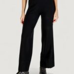 Pantaloni a palazzo Liu-Jo ECS PANT.MAGLIA LUNGO Nero - Foto 3