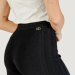 Pantaloni a palazzo Liu-Jo ECS PANT.MAGLIA LUNGO Nero - Foto 2