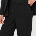 Pantaloni a palazzo Only ONLHATTIE-LANA HW W MEL PANT TLR Nero - Foto 3