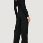 Pantaloni a palazzo Only ONLREINA HW PLEAT STR PINS PANT TLR NOOS Nero - Foto 2