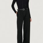 Pantaloni a palazzo Only ONLREINA HW PLEAT STR PINS PANT TLR NOOS Nero - Foto 3