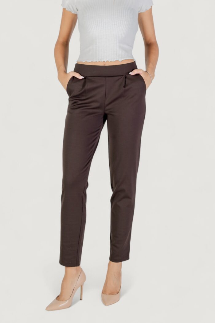 Pantaloni a sigaretta Ichi IHKATE STRAIGHT PA Marrone