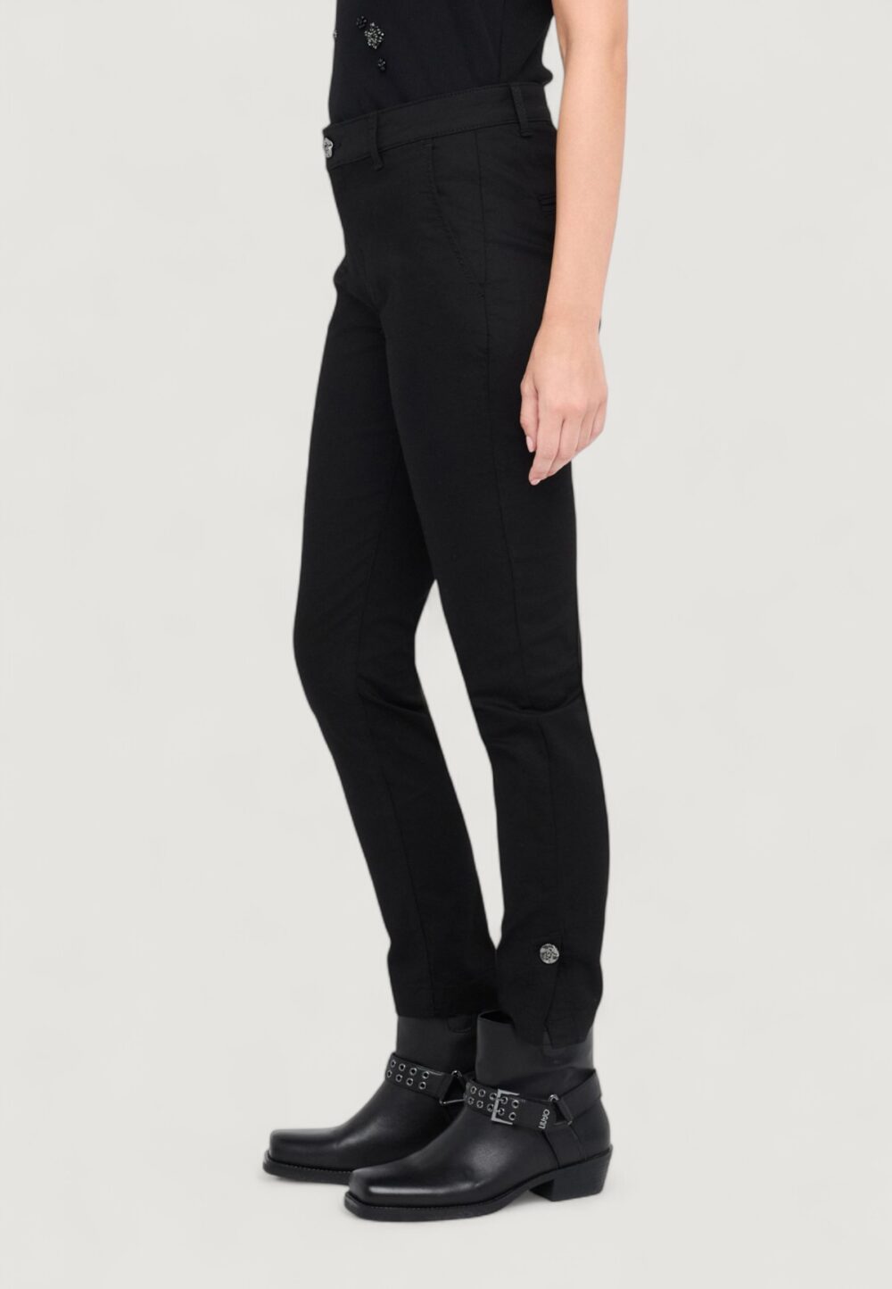 Pantaloni a sigaretta Liu-Jo  Nero - Foto 3