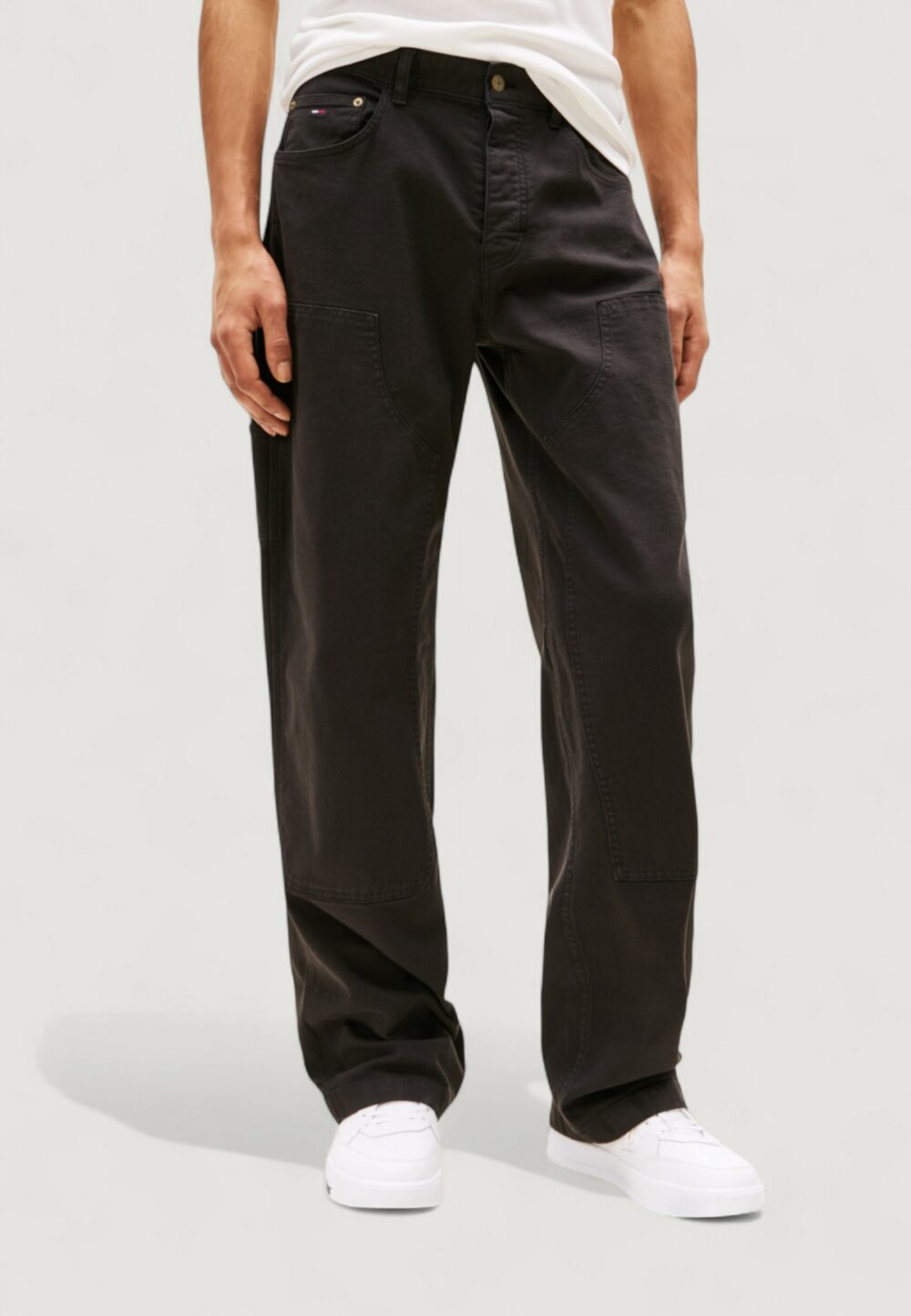 Pantaloni Tommy Hilfiger Jeans TJM JAIMIE CARPENTER Nero - Foto 1