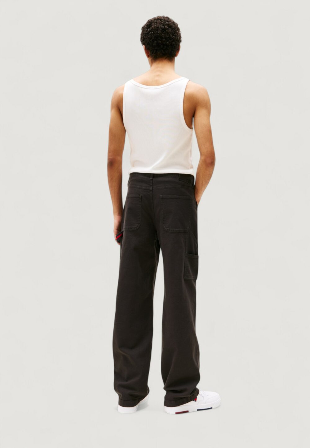 Pantaloni Tommy Hilfiger Jeans TJM JAIMIE CARPENTER Nero - Foto 3