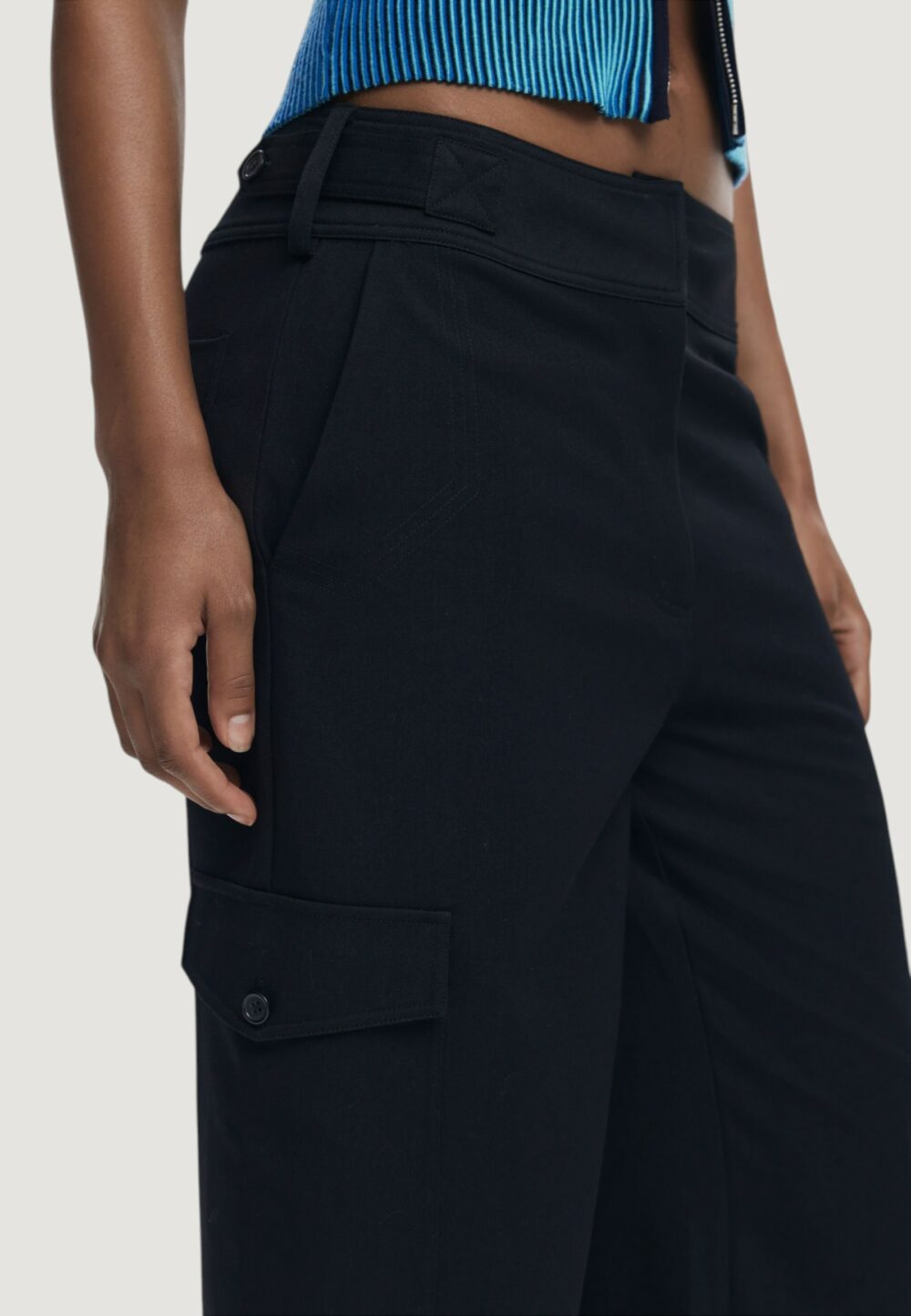 Pantaloni regular Desigual PANT_SAGUN Nero - Foto 3