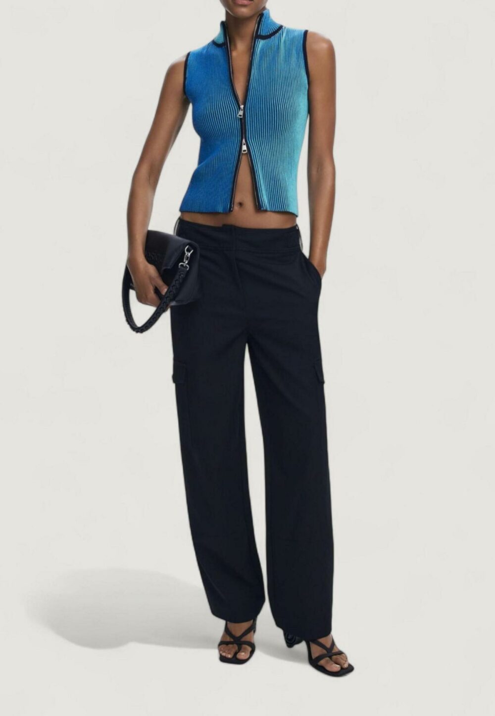 Pantaloni regular Desigual PANT_SAGUN Nero - Foto 5