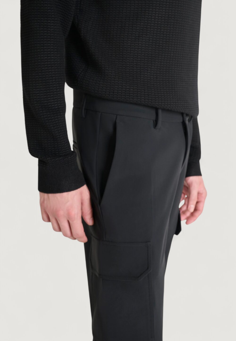 Pantaloni skinny Antony Morato BJORN SKINNY FIT WITH METAL BADGE Nero - Foto 4