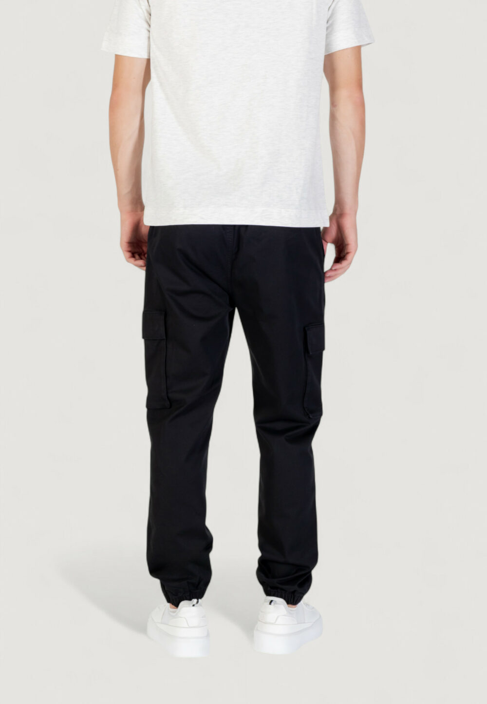 Pantaloni skinny Calvin Klein Jeans SKINNY ELASTIC TWILL Nero - Foto 2