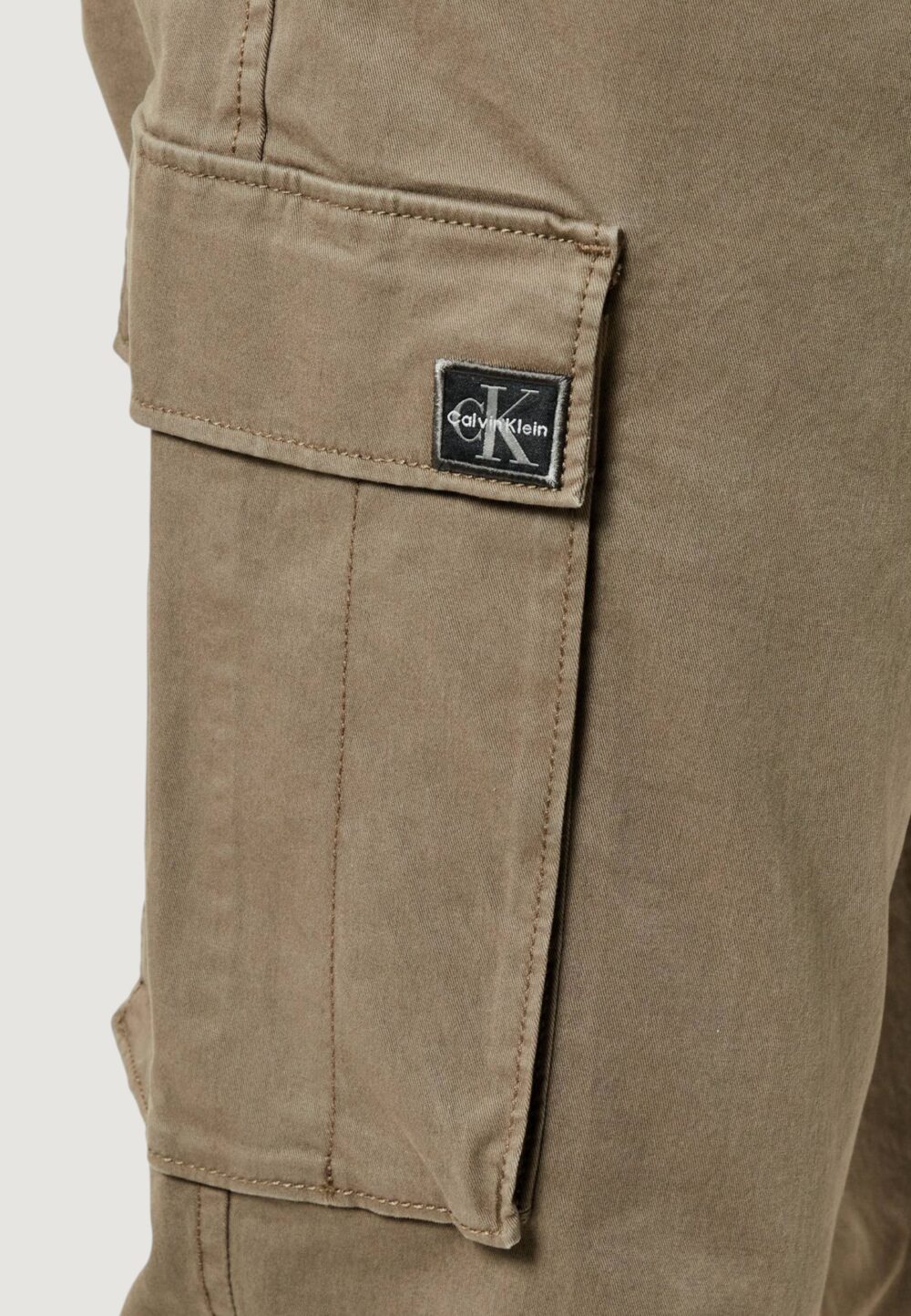 Pantaloni skinny Calvin Klein Jeans SKINNY ELASTIC TWILL Taupe - Foto 3