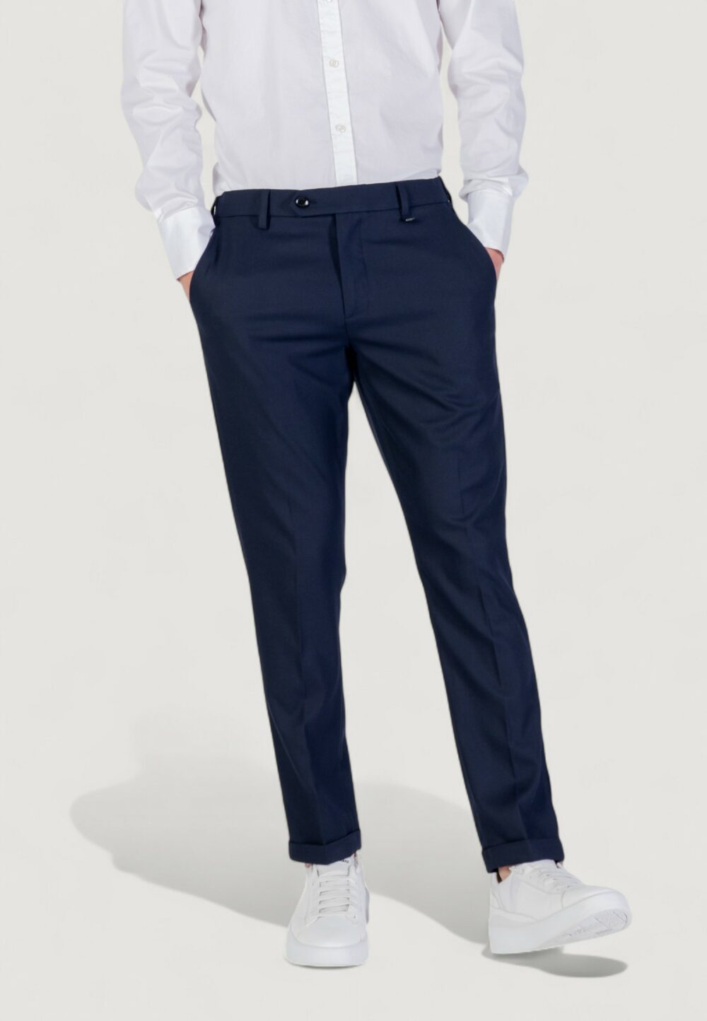 Pantaloni slim Antony Morato RAD SLIM ANKLE LENGHT FIT TWILL Blu marine - Foto 1