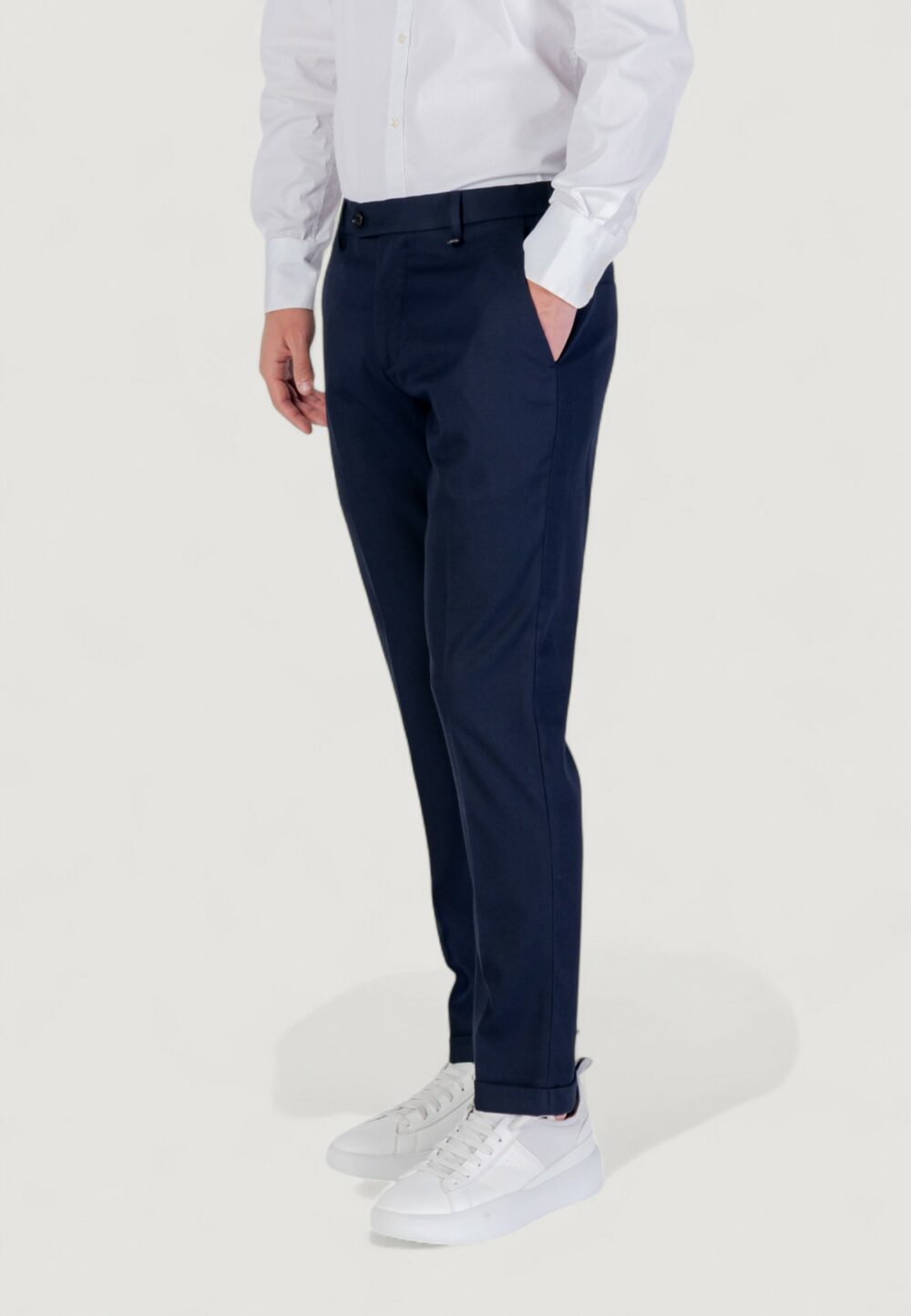 Pantaloni slim Antony Morato RAD SLIM ANKLE LENGHT FIT TWILL Blu marine - Foto 2
