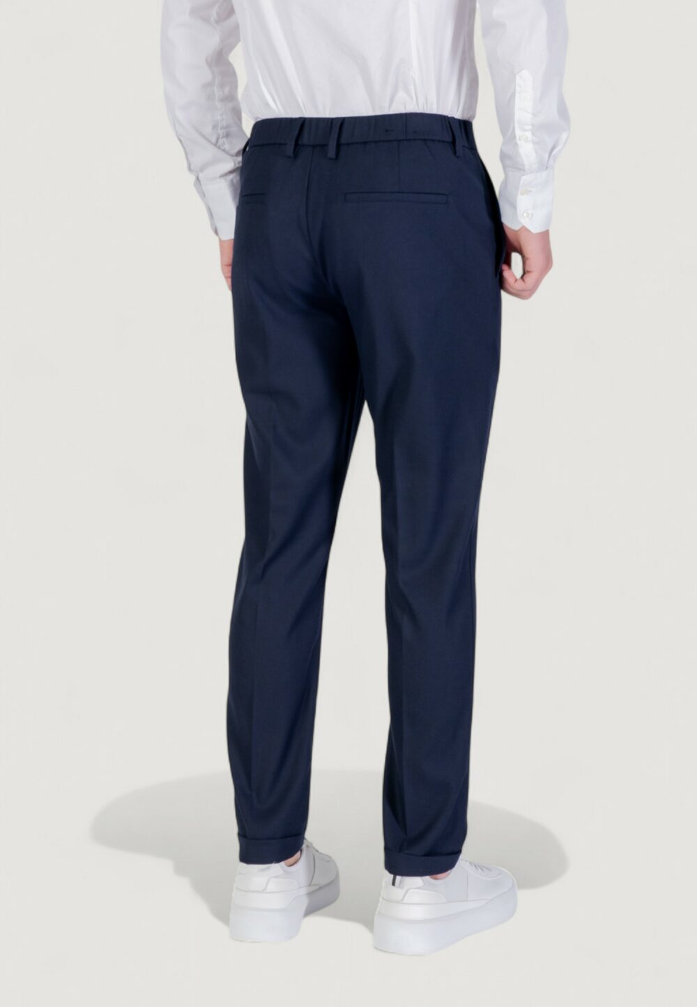 Pantaloni slim Antony Morato RAD SLIM ANKLE LENGHT FIT TWILL Blu marine - Foto 4