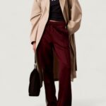 Pantaloni sportivi Calvin Klein Jeans HGH SHN FRNCH TRRY T Bordeaux - Foto 3