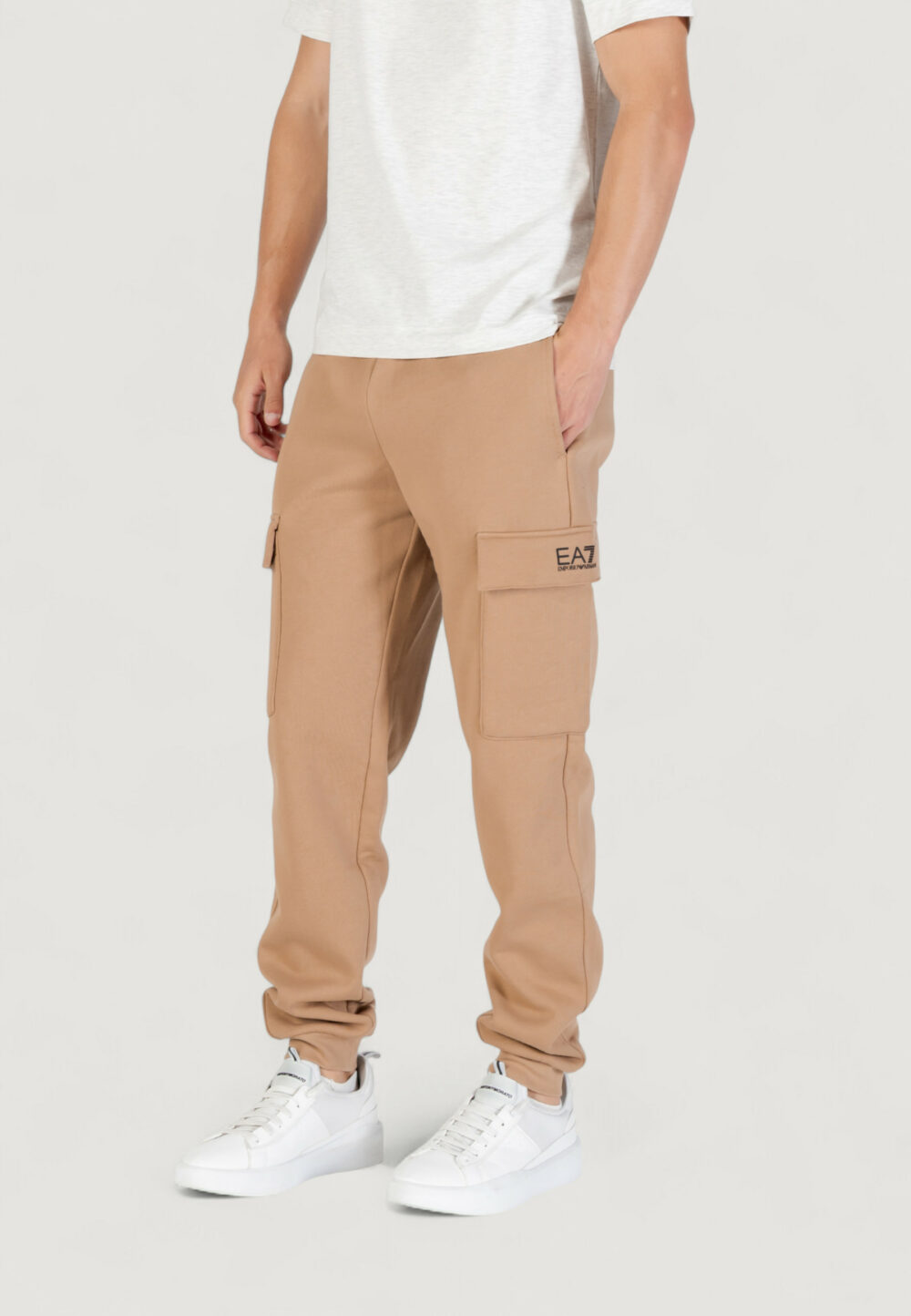 Pantaloni sportivi EA7  Beige - Foto 1