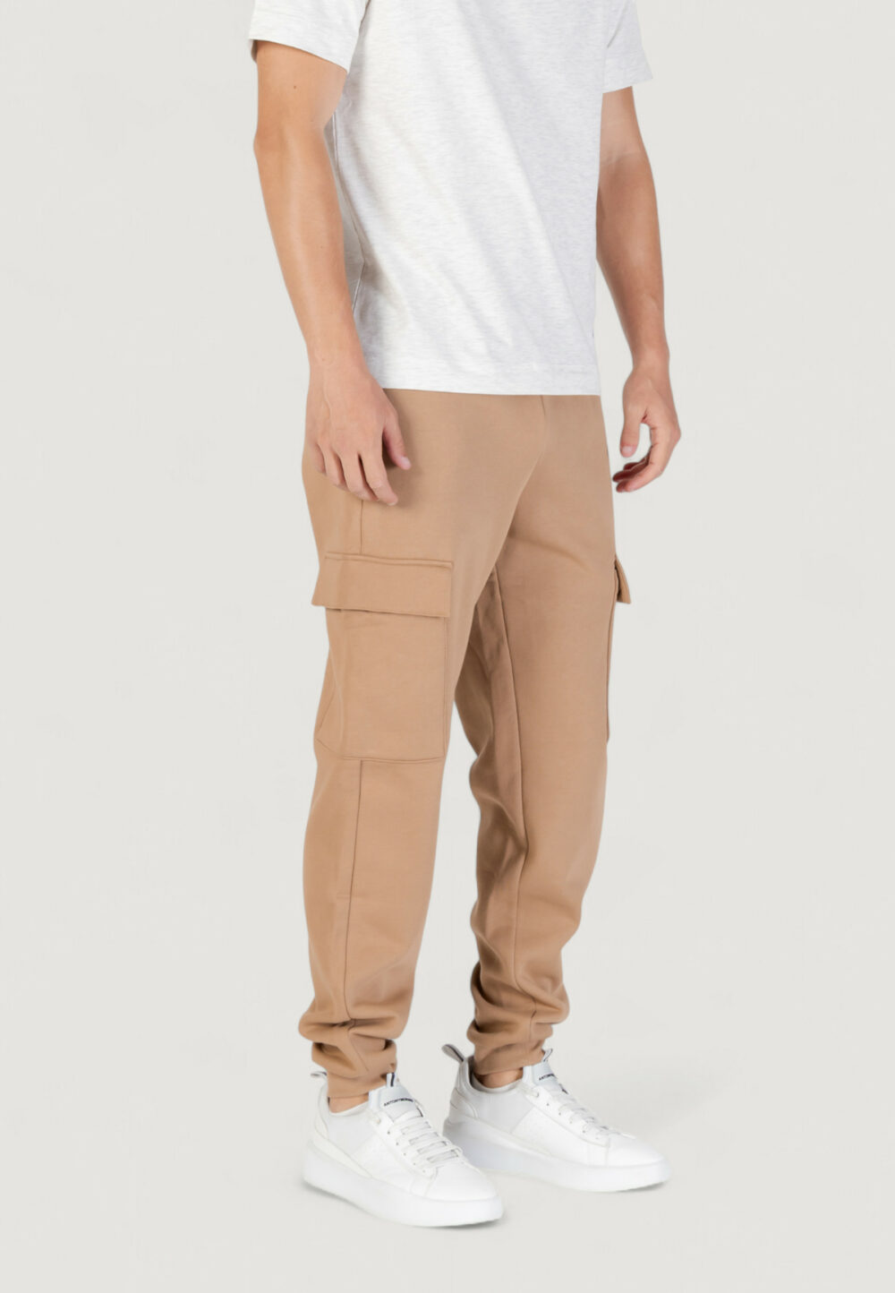 Pantaloni sportivi EA7  Beige - Foto 4