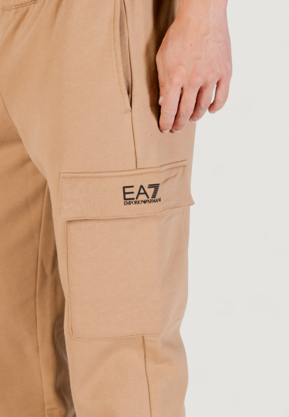 Pantaloni sportivi EA7  Beige - Foto 3