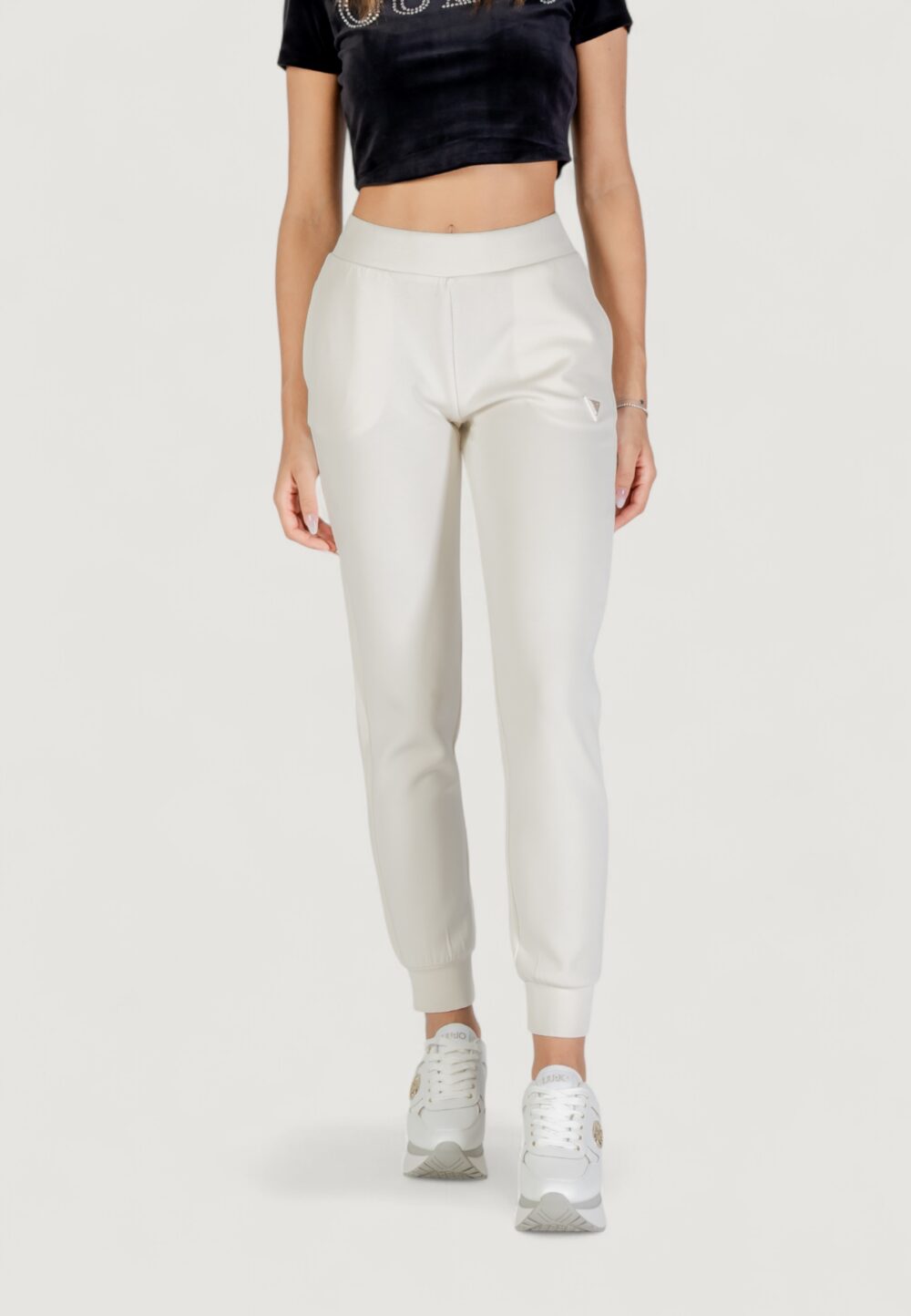 Pantaloni sportivi Guess Active OLYMPE LONG PANTS Panna - Foto 1