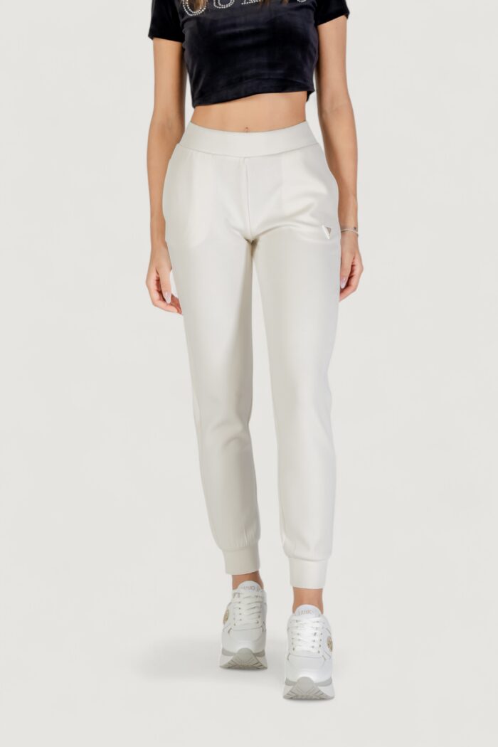 Pantaloni sportivi Guess Active OLYMPE LONG PANTS Panna